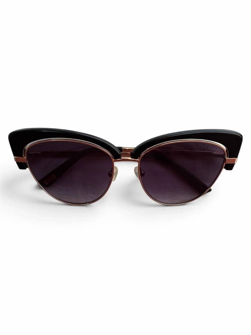 Ted Baker Black and Gold Cat-Eye Sunglasses